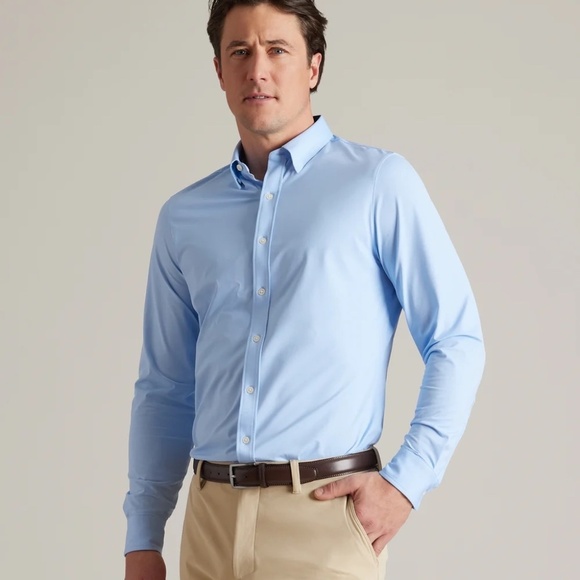 NWT Rhone Commuter Shirt XXL Blue - Picture 1 of 13